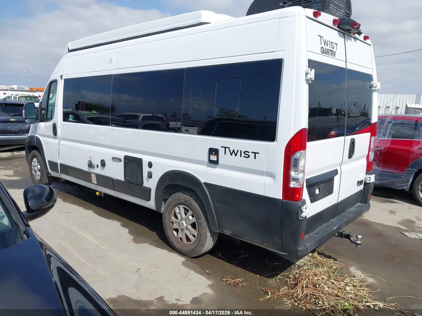Vin: 3c6mrvug0pe526584, lot: 45388780, ram promaster 3500 window van high roof 159 wb ext 20233