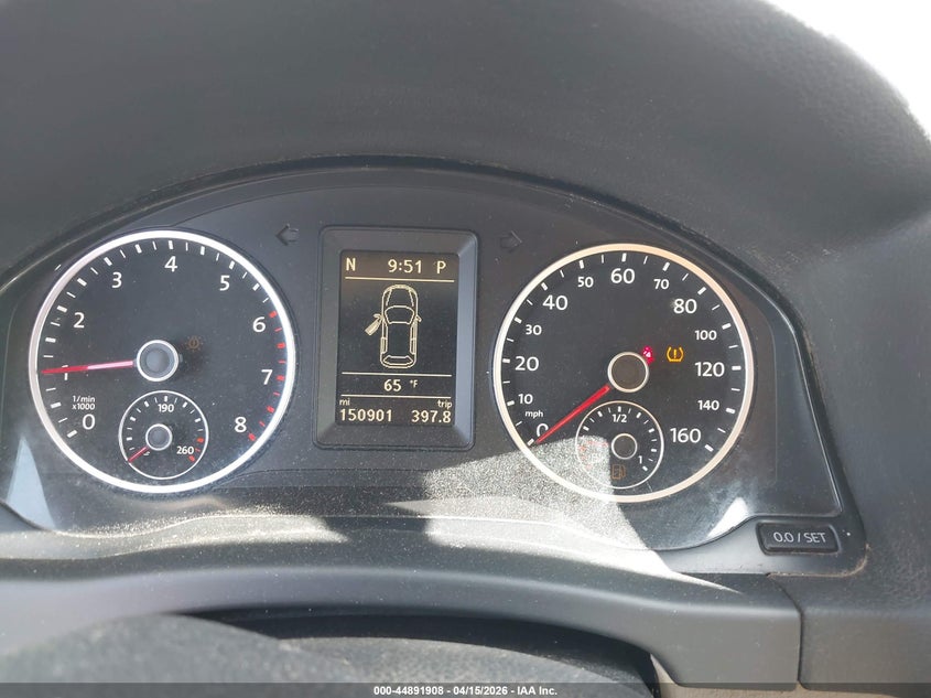 2013 Volkswagen Tiguan Se VIN: WVGAV3AX8DW559801 Lot: 44891908