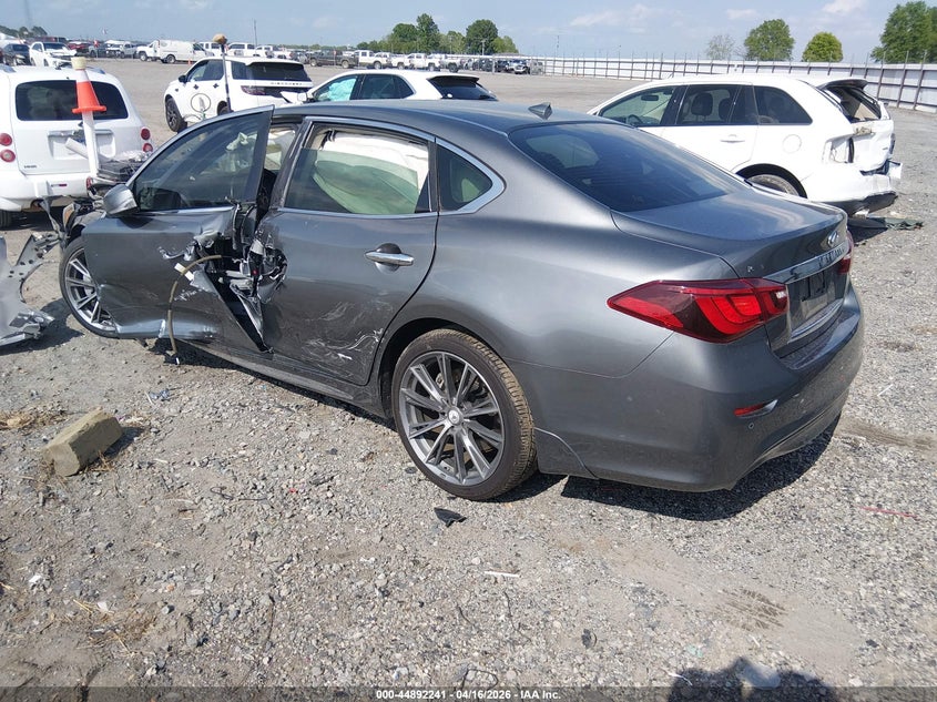 Vin: jn1by1pp3hm170807, lot: 45389587, infiniti q70l 3.7 20173