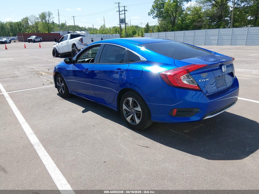 2020 Honda Civic 2.0 Lx blue Lot 111044892249 Vin 19XFC2F68LE010599