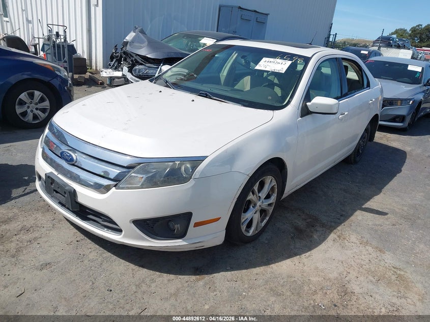 Vin: 3fahp0ha8cr116598, lot: 45389958, ford fusion se 20122