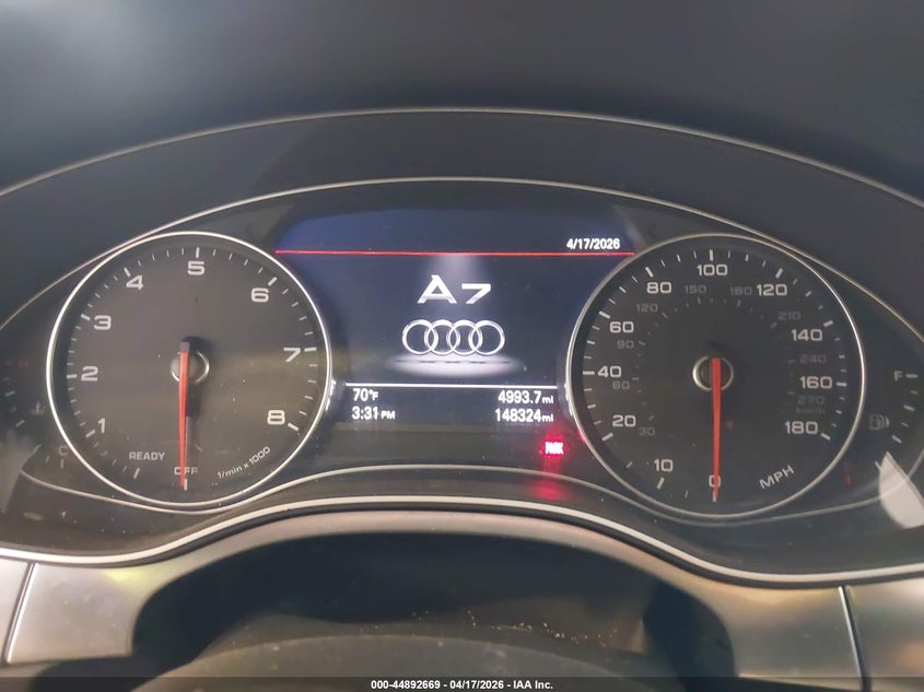 2016 Audi A7 3.0T Premium Plus VIN: WAUWGAFC9GN158036 Lot: 44892669