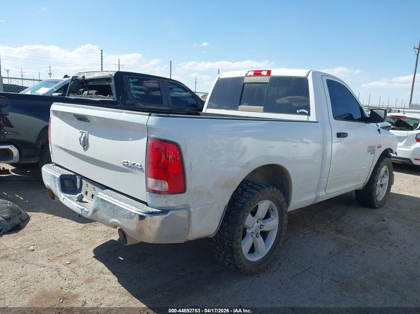 Vin: 3c6jr7at5mg664542, lot: 45390099, ram 1500 classic tradesman  4x4 6'4 box 20214