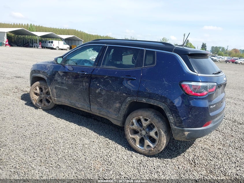 Vin: 3c4njdcb5jt437407, lot: 45390423, jeep compass limited 4x4 20183