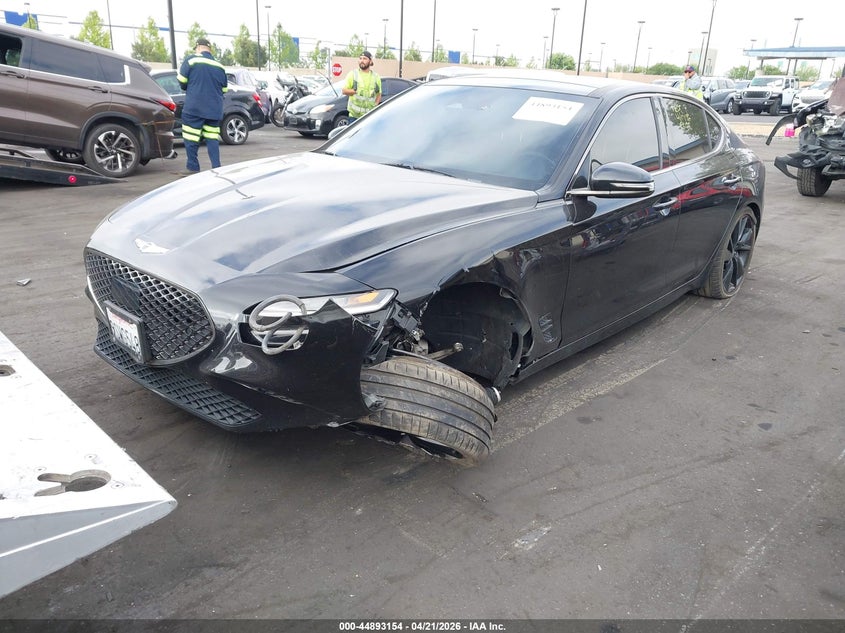Vin: kmtg34ta9pu110468, lot: 45390500, genesis g70 2.0t rwd 20232