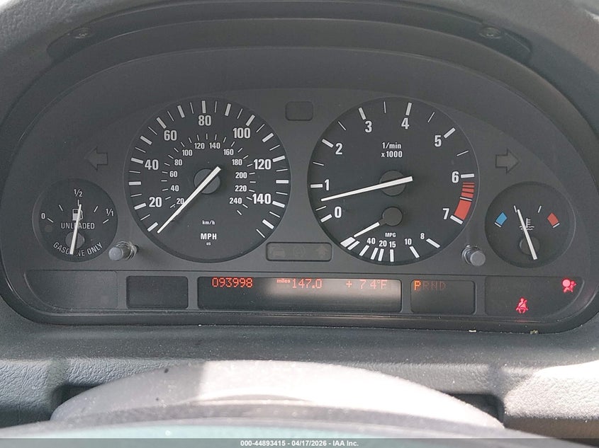 2002 BMW X5 3.0I VIN: 5UXFA53512LP57257 Lot: 44893415