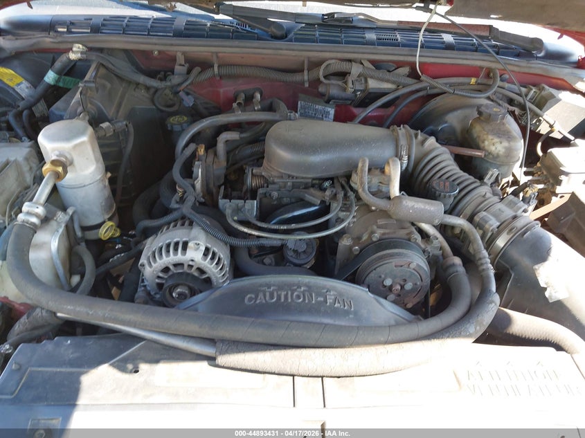 2001 GMC Sonoma Sls VIN: 1GTCS19W118202790 Lot: 44893431