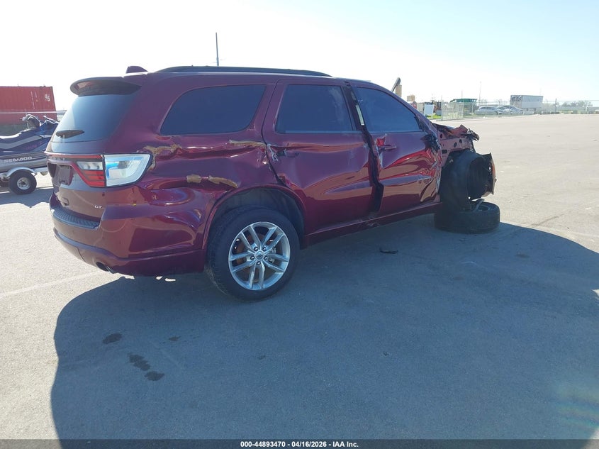 2022 Dodge Durango 3.6 Gt Plus Awd red Lot 111044893470 Vin 1C4RDJDG6NC106595