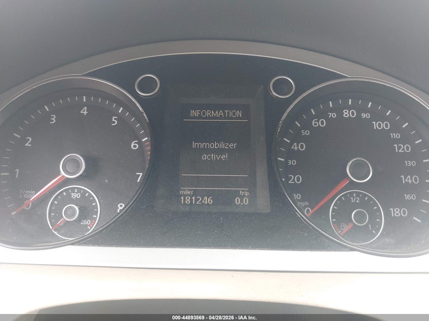 2009 Volkswagen Cc Sport VIN: WVWML73C99E550885 Lot: 44893569