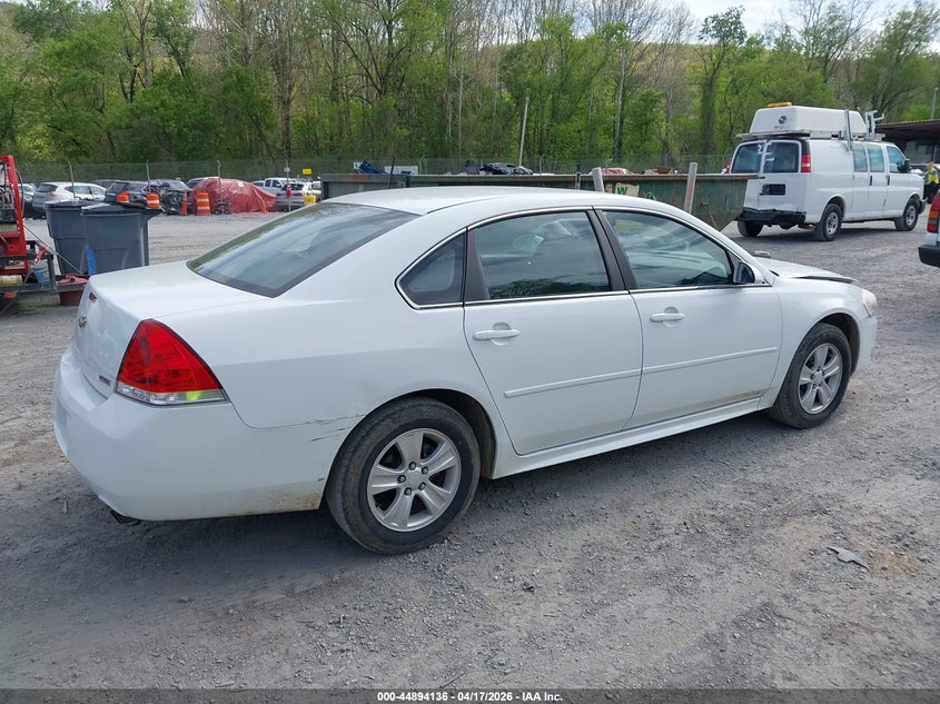 2012 Chevrolet Impala 3.6 Ls white Lot 111044894136 Vin 2G1WF5E34C1301557