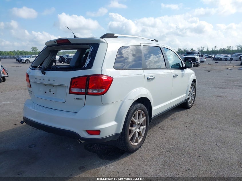 2012 Dodge Journey 3.6 Crew white Lot 111044894214 Vin 3C4PDCDG5CT147613