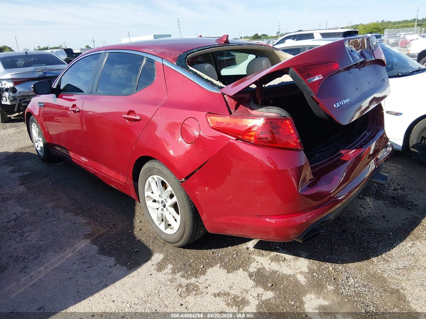 2011 Kia Optima 2.4 Lx red Lot 111044894266 Vin KNAGM4A77B5166606