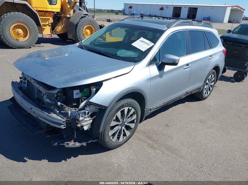 2015 Subaru Outback 2.5 2.5I Limited silver Lot 111044895303 Vin 4S4BSALC4F3250035