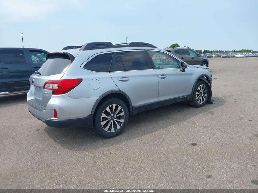 Vin: 4s4bsalc4f3250035, lot: 45392667, subaru outback 2.5i limited 20154