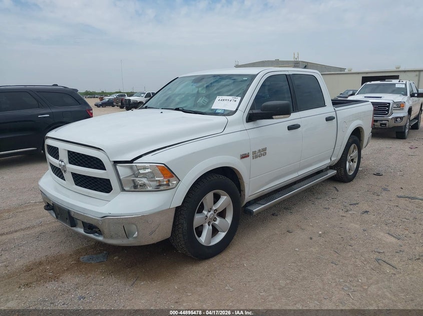 Vin: 1c6rr6lt4fs639704, lot: 45392842, ram 1500 outdoorsman 20152