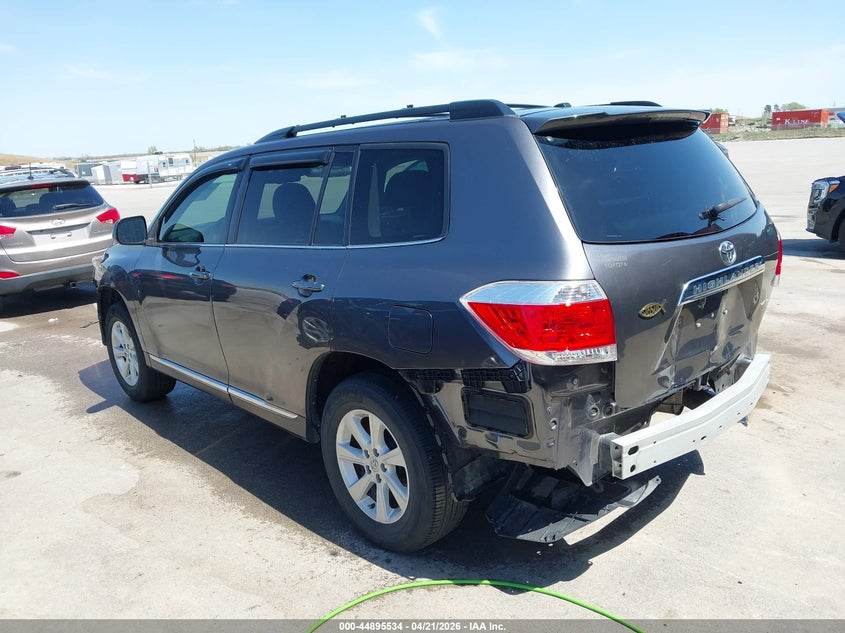 Vin: 5tdbk3eh9cs124434, lot: 45392898, toyota highlander se v6 20123
