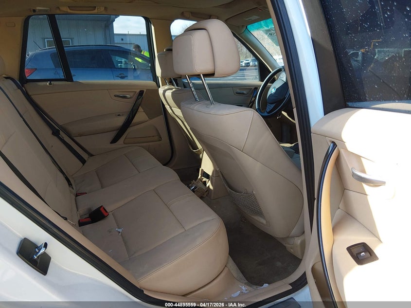 2008 BMW X3 3.0Si VIN: WBXPC934X8WJ14673 Lot: 44895559