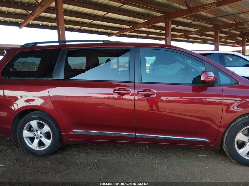 2012 Toyota Sienna 3.5 Le V6 8 Passenger Red Lot 111044897312 Vin 5TDKK3DC8CS187806