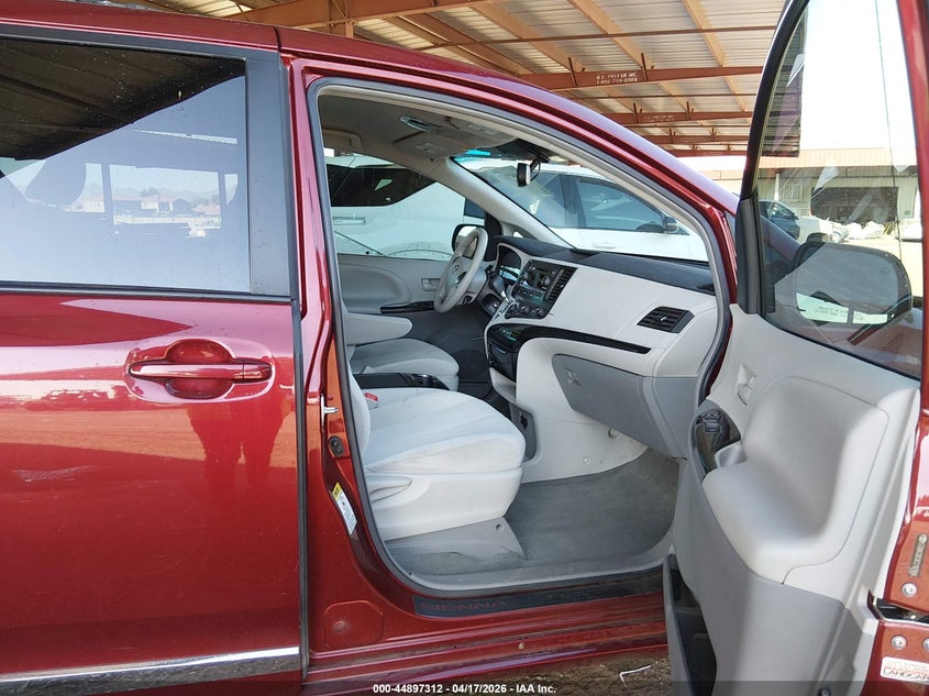 2012 Toyota Sienna 3.5 Le V6 8 Passenger Red Lot 111044897312 Vin 5TDKK3DC8CS187806