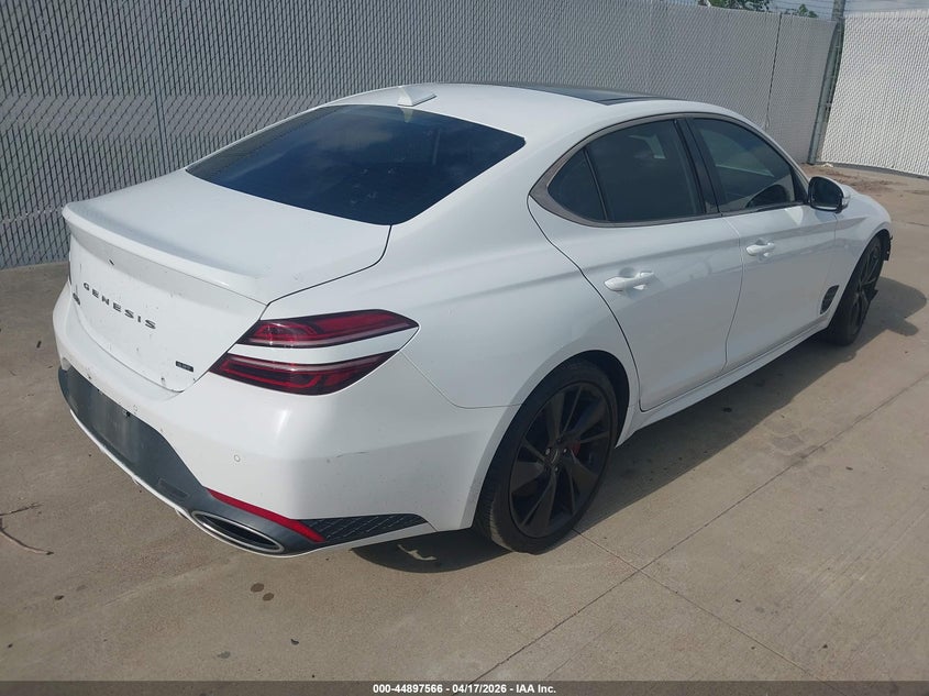 Vin: kmtg54te3nu096822, lot: 45394930, genesis g70 3.3t rwd 20224