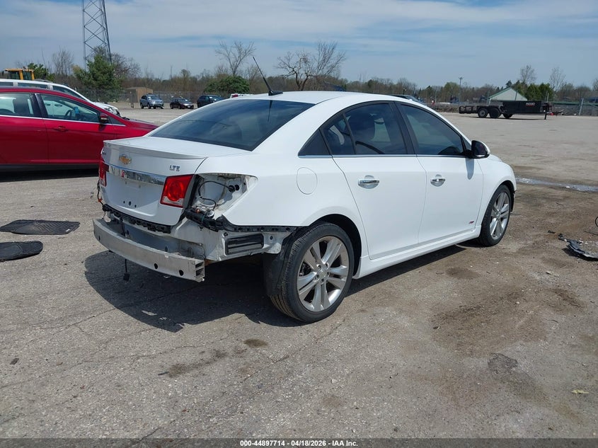 2012 Chevrolet Cruze 1.4 Ltz white Lot 111044897714 Vin 1G1PH5SC2C7307914