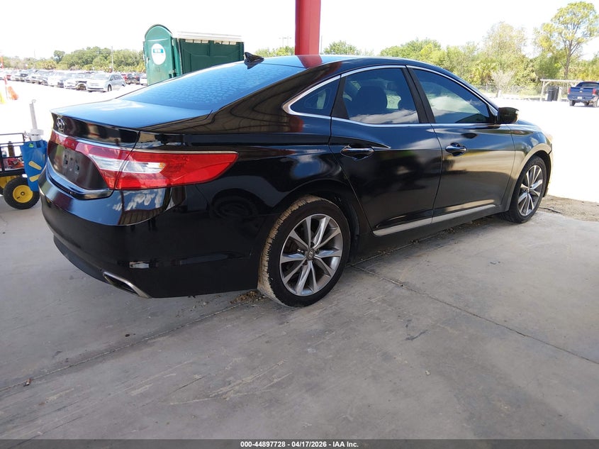 Vin: kmhfg4jg6ga513570, lot: 45395092, hyundai azera 20164