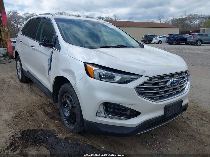 2019 Ford Edge 2.0 Sel White Lot 111044898787 Vin 2FMPK4J93KBC38208