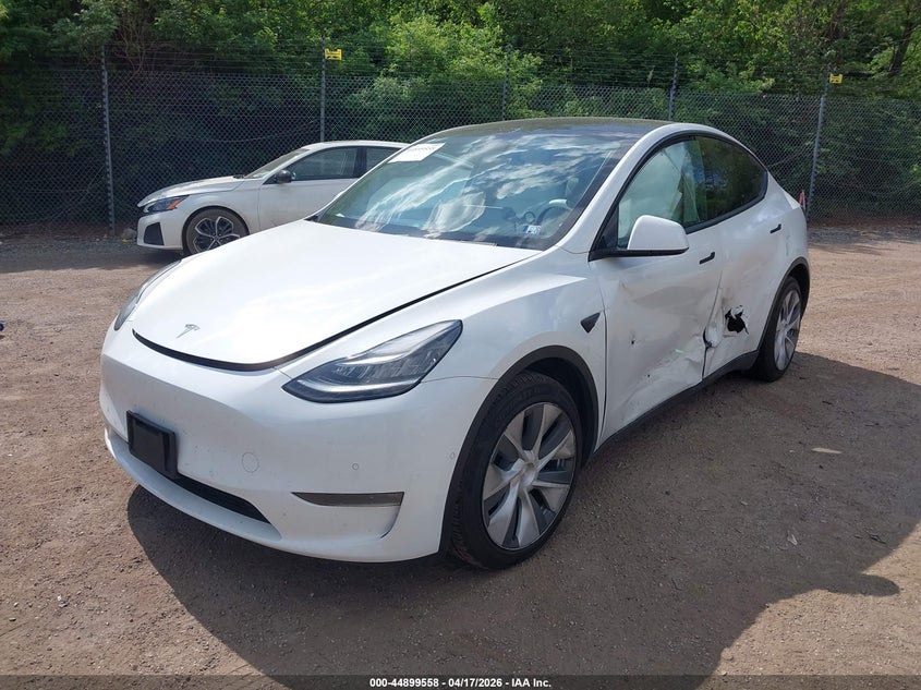 Vin: 5yjygdee8mf060819, lot: 45396923, tesla model y long range dual motor all-wheel drive 20212