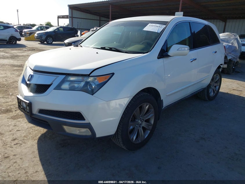 2HNYD2H86CH517598 2012 Acura Mdx 3.7 Mdx Advance Package white