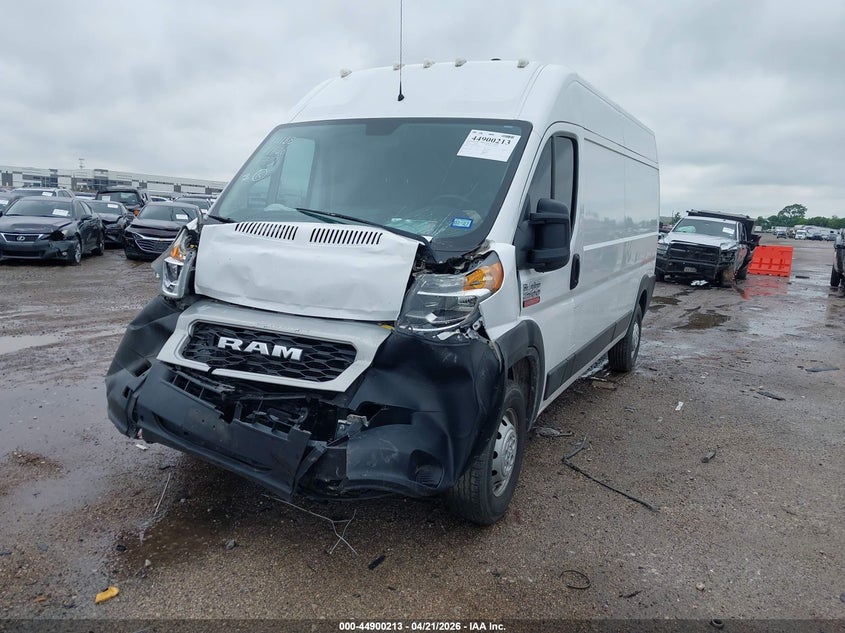 Vin: 3c6trvdg9ke526913, lot: 45397577, ram promaster 2500 high roof 159 wb 20192