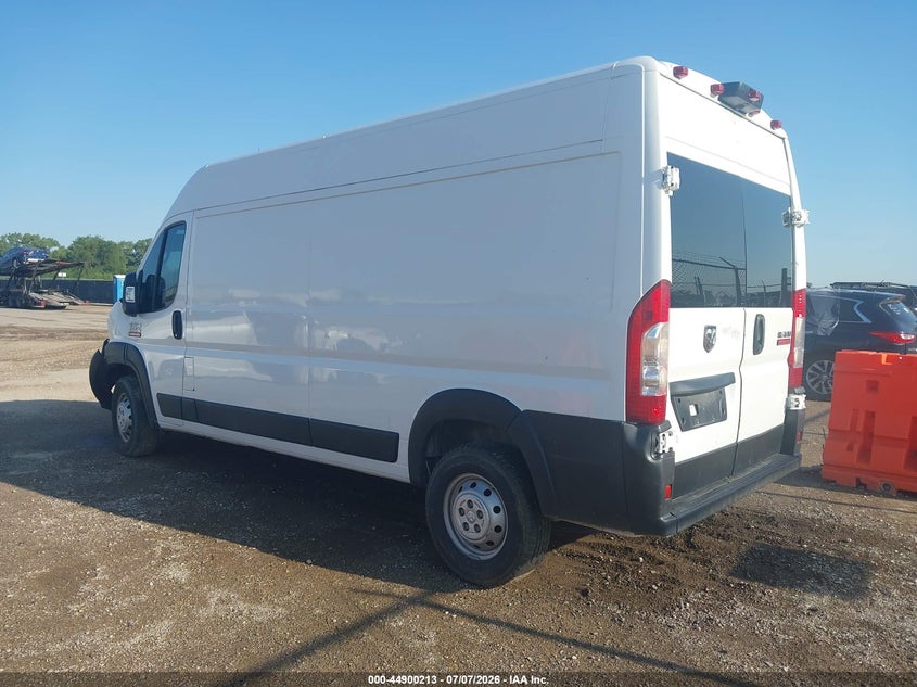 Vin: 3c6trvdg9ke526913, lot: 45397577, ram promaster 2500 high roof 159 wb 20193