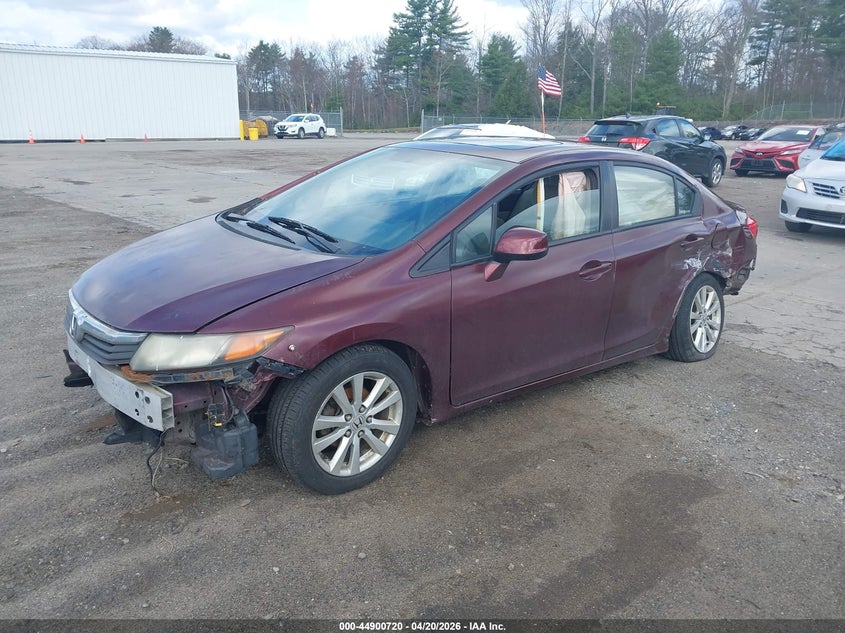 2012 Honda Civic Ex 19XFB2F87CE303639 photo 1