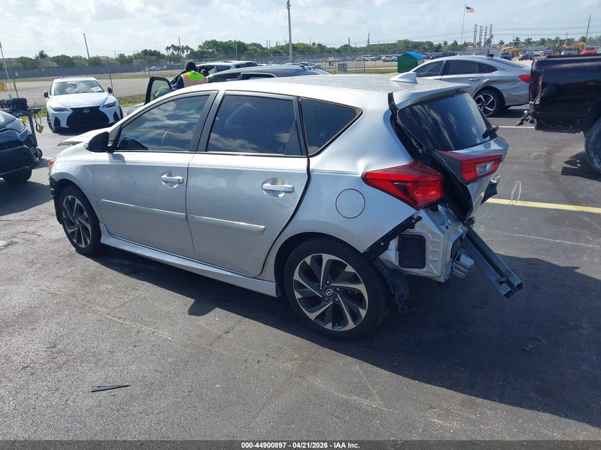 Vin: jtnkarje0gj515763, lot: 45398261, scion im 20163