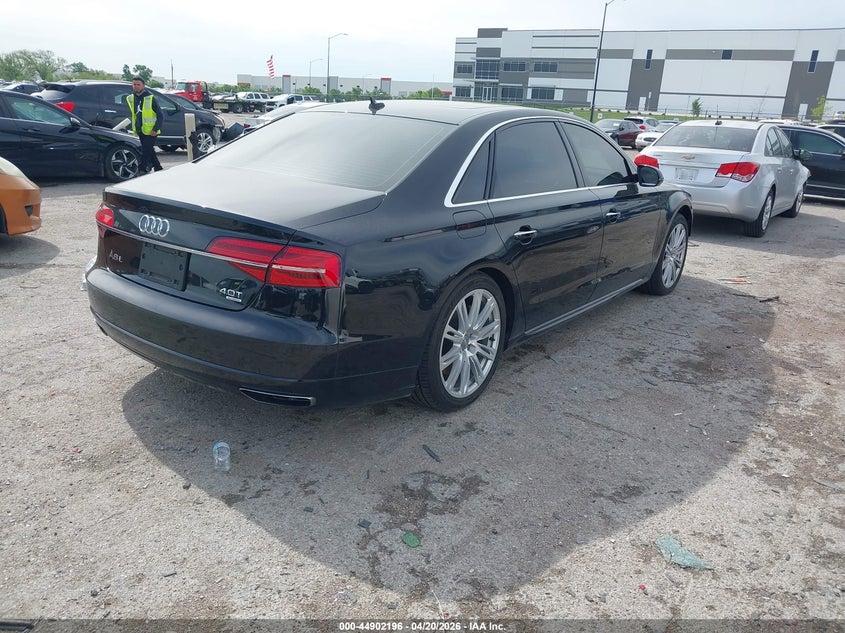 Vin: wau43afd7gn009197, lot: 45399560, audi a8 l 4.0t sport 20163