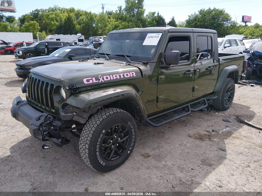 Vin: 1c6hjtag5pl556138, lot: 45399882, jeep gladiator sport s 4x4 20232