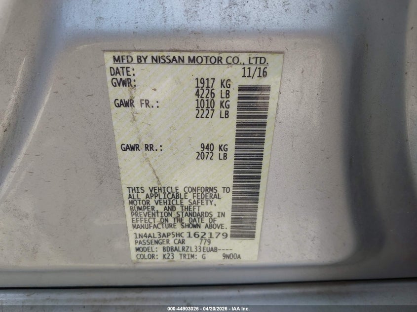 VIN 3N1AB7AP9KY316897 2019 NISSAN SENTRA SV