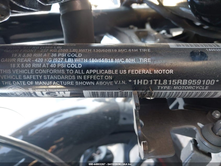 2024 Harley-Davidson Fltrxstse VIN: 1HD1TL815RB959100 Lot: 44903267