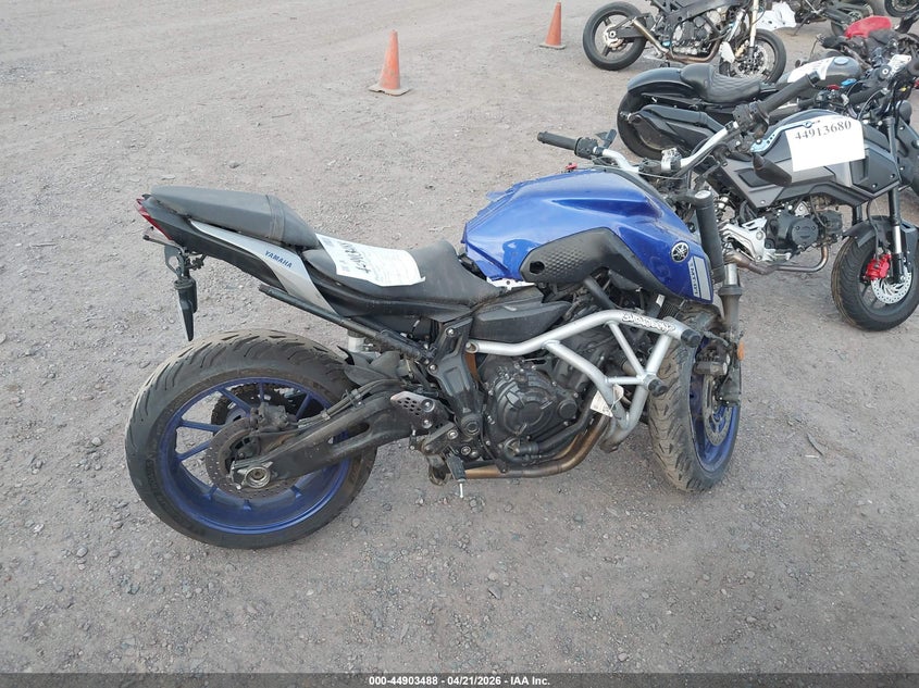 2021 Yamaha Mt07 VIN: JYARM32E3MA001371 Lot: 44903488