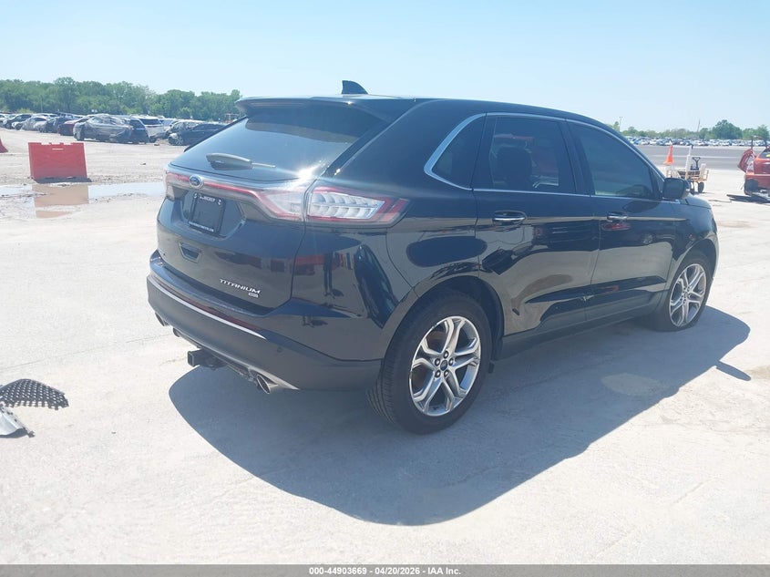 Vin: 2fmpk4k89jbb39333, lot: 45401033, ford edge titanium 20184