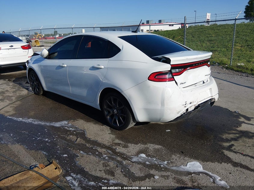 Vin: 1c3cdfaa5gd577836, lot: 45401442, dodge dart se 20163