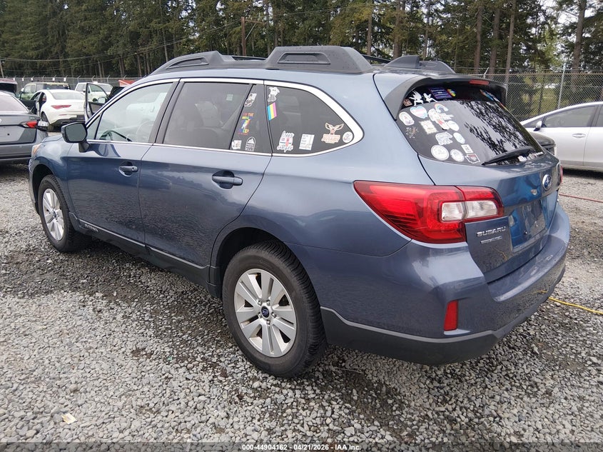 Vin: 4s4bsacc7g3281152, lot: 45401526, subaru outback 2.5i premium 20163