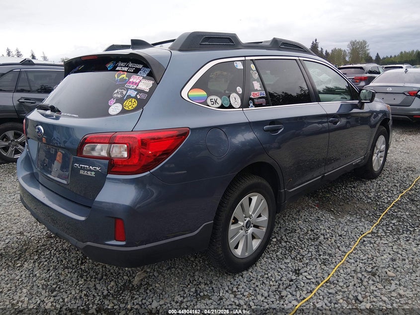 Vin: 4s4bsacc7g3281152, lot: 45401526, subaru outback 2.5i premium 20164