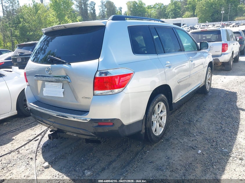 Vin: 5tdbk3eh0cs123981, lot: 45401584, toyota highlander se v6 20124
