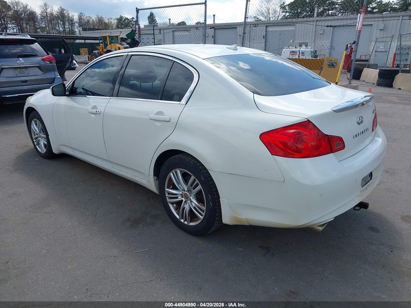 2012 Infiniti 3.7 37X white Lot 111044904990 Vin JN1CV6AR9CM674758