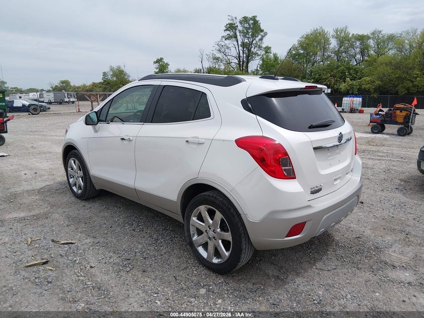 Vin: kl4cjgsb0gb727553, lot: 45402444, buick encore leather 20163
