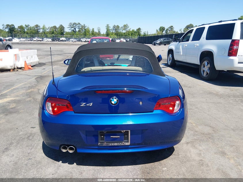 2008 BMW Z4 3.0Si VIN: 4USBU53528LW93885 Lot: 44905088