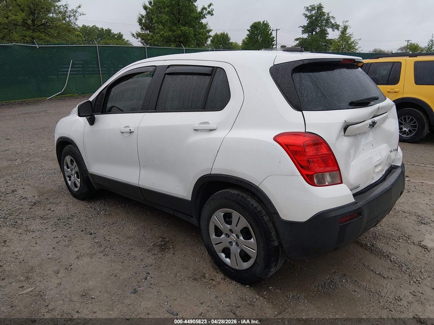 Vin: 3gncjksb4gl260569, lot: 45402992, chevrolet trax 1ls 20163