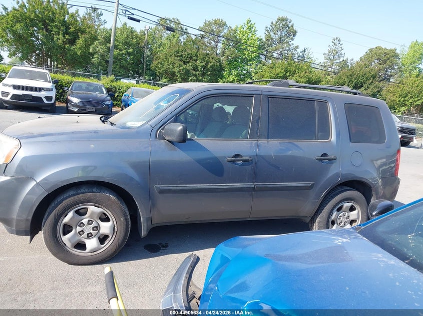 2011 Honda Pilot 3.5 Lx grey Lot 111044905634 Vin 5FNYF4H22BB103990
