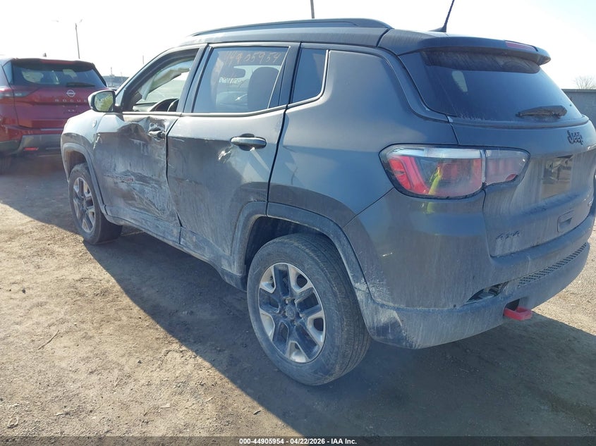 Vin: 3c4njddb7jt201596, lot: 45403323, jeep compass trailhawk 4x4 20183