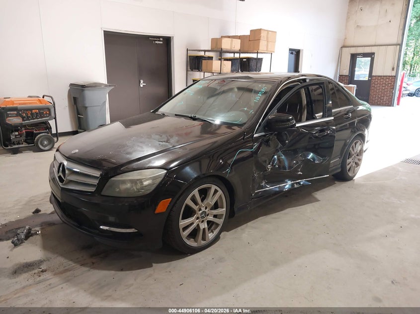 2011 Mercedes-benz C class 3.0 C 300 Sport Black Lot 111044906106 Vin WDDGF5EB3BA526193